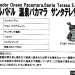 カフェ ランバン:エルサルバドル サンタ・テレサ農園 温泉パカマラ 2018