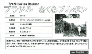カフェ ランバン:ブラジル さくらブルボン