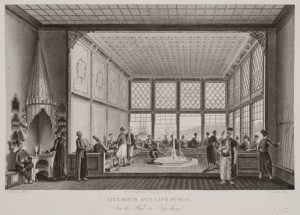 アントワヌ・イニャス・メラングの「コーヒーハウス」：コンスタンティノープルとボスフォラス海峡の絵画のような旅