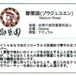 いつか珈琲屋:台湾 鄒築園(ゾウ・ジュ・ユエン) ゲイシャ ナチュラル ミディアムロースト