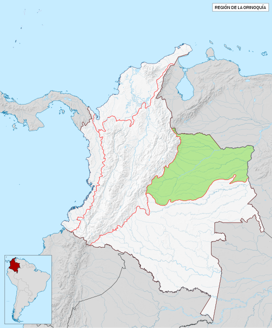 コロンビアのコーヒー生産地域：オリノキア自然地域