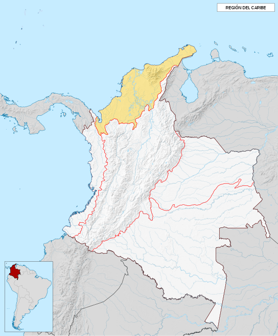 コロンビアのコーヒー生産地域：カリブ自然地域