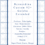 Definitive.:パナマ ベルナルディナ カスタム 92+ ゲイシャ エクステンディッド・ファーメンテーション