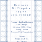 Definitive.:パナマ ミ・フィンキータ ティピカ コールド・ファーメンテーション