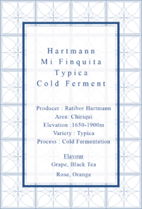 Definitive.:パナマ ミ・フィンキータ ティピカ コールド・ファーメンテーション