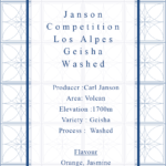 Definitive.:パナマ ジャンソン コンペティション ロス・アルプス ゲイシャ ウォッシュト