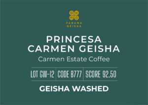 Definitive.:パナマ プリンセサ カルメン ゲイシャ ベスト・オブ・パナマ 2022年 ゲイシャ ウォッシュト部門 第12位(サンプル)