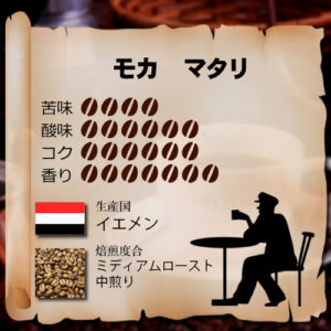 松屋コーヒー本店：イエメン モカ・マタリ クラシック・ナチュラル