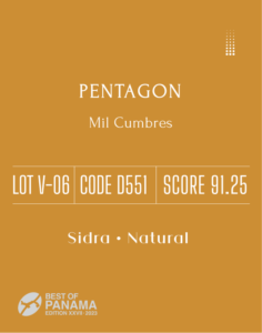 Definitive.:パナマ ミル・クンブレス シドラ ペンタゴン ベスト・オブ・パナマ 2023年 バラエタルス部門 第6位(サンプル)