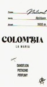 アシッドコーヒートーキョー:コロンビア ラ・マリア エアルーム ナチュラル