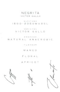 C4E:コロンビア ネグリタ ヴィクターガロ アネロビック・ナチュラル