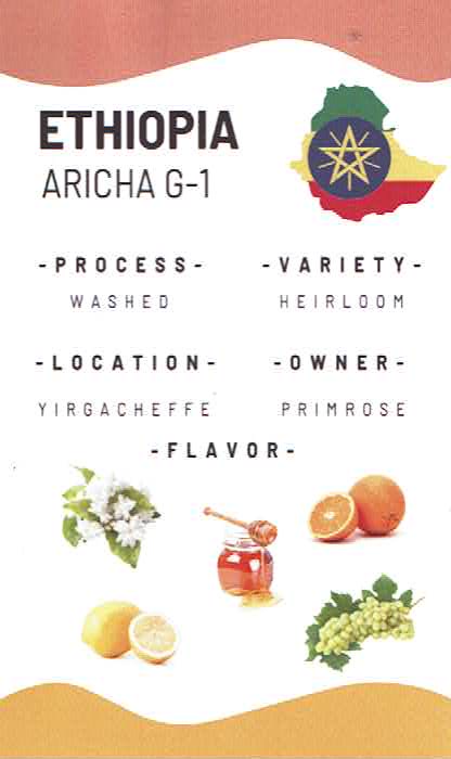 スタンダードコーヒーラボ:エチオピア アリーチャ G1