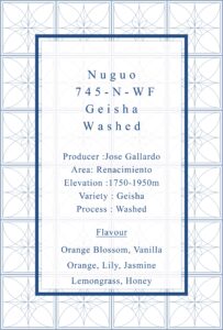 Definitive.：パナマ ヌグオ 745-N-WF ゲイシャ ウォッシュト